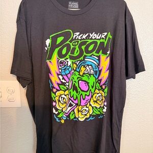 2 Tees!!! Disney Themed Black/Gray Graphic T-Shirts